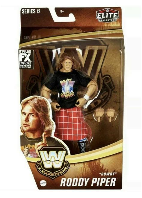 rowdy roddy piper action figure|wwe legends mattel.